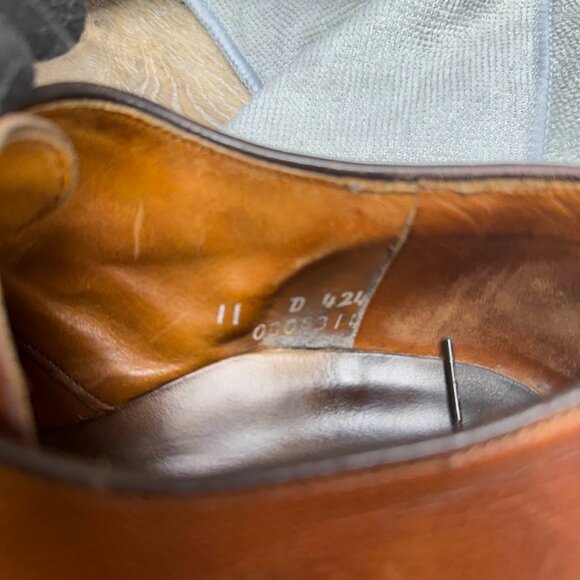 Allen Edmonds Lambert Brown Grained Leather Oxford Shoes Men's Size 11 - Picture 7 of 9